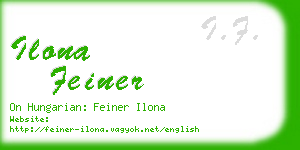 ilona feiner business card